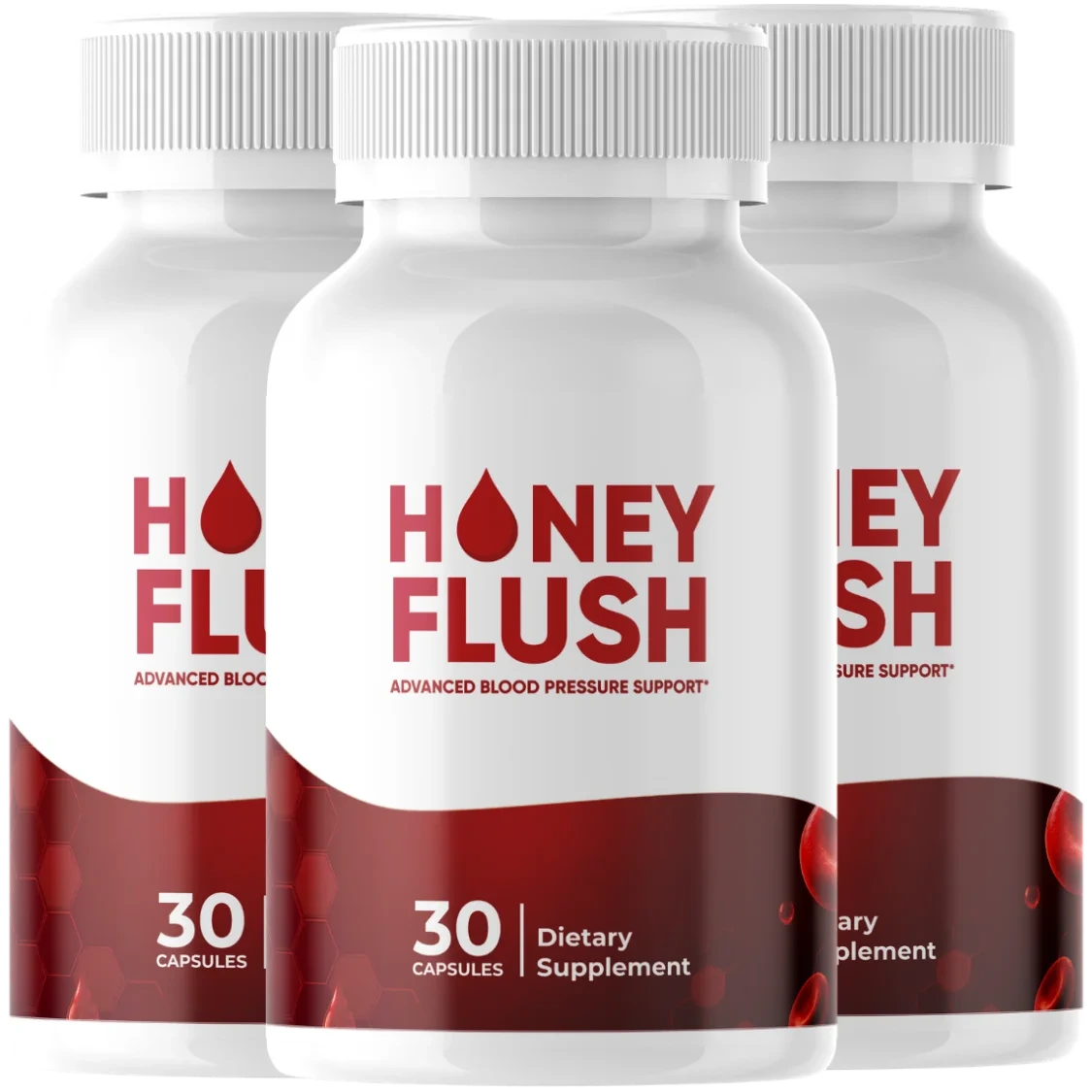 HoneyFlush™ advanced blood pressure support — 3 bottles